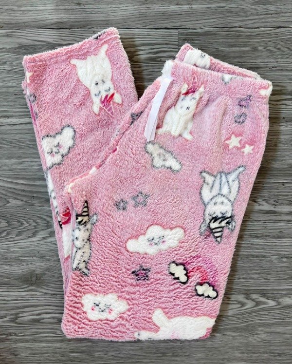 Producto - pantalon polar rosa unicornio