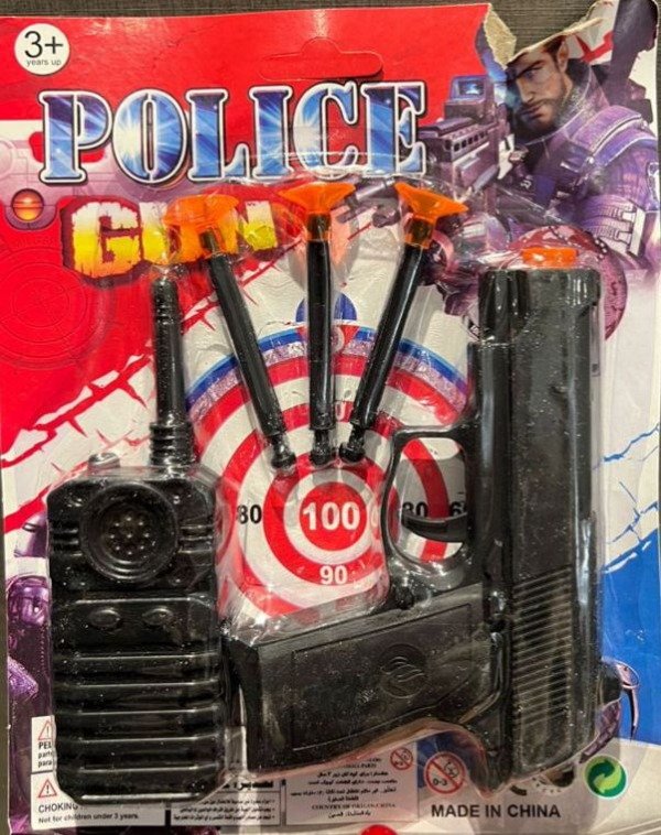 Producto - JG1598098 SET DE POLICIA PISTOLA Y RADIO