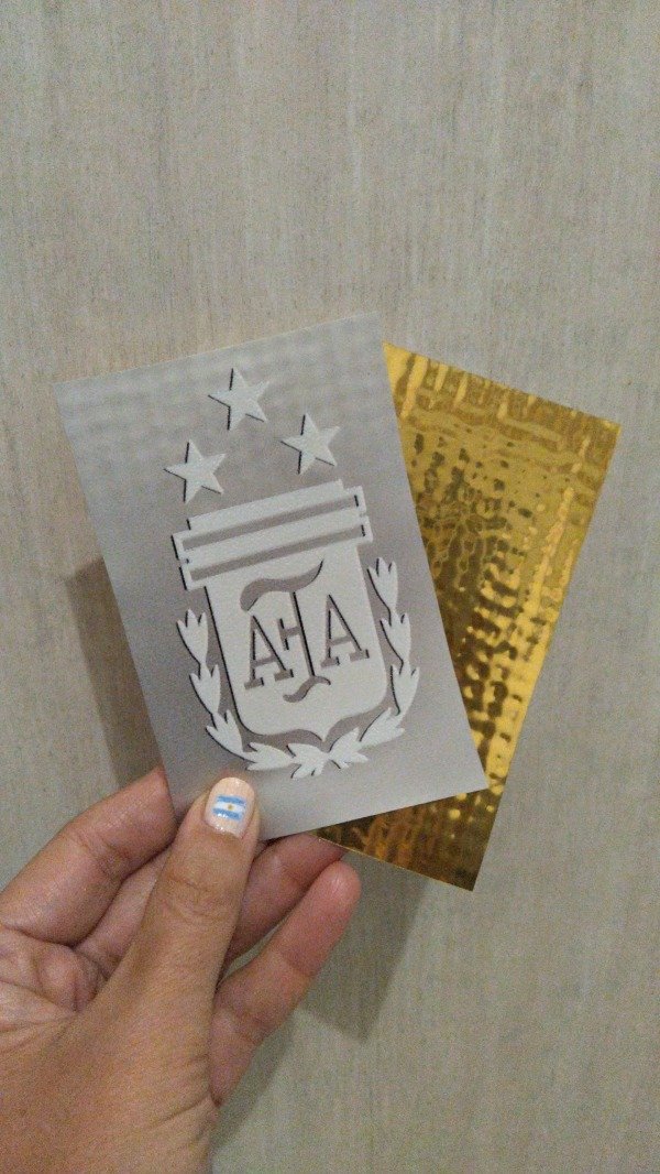 Producto - Termotransferible ORO Argentina #20 (6,5x11cm)