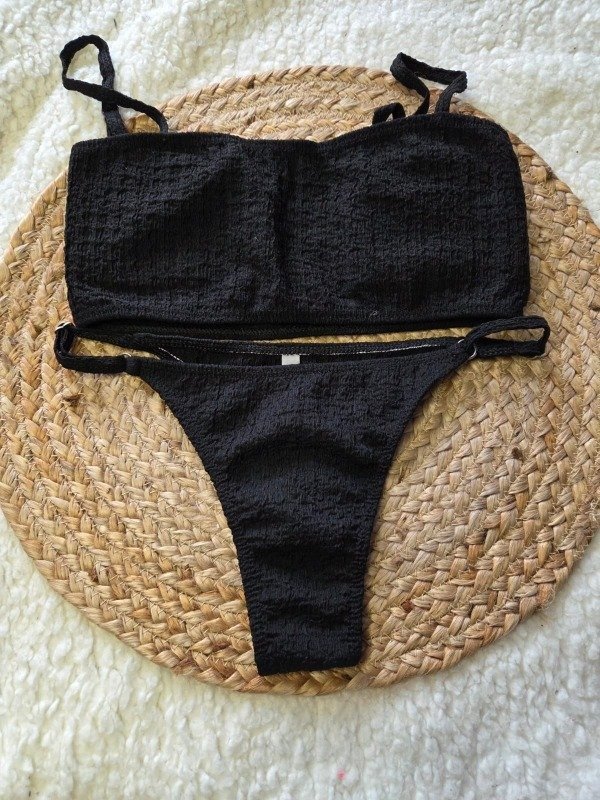 Producto - Pack x 6 Bikini bambúla Negro / Fucsia / Blanco
