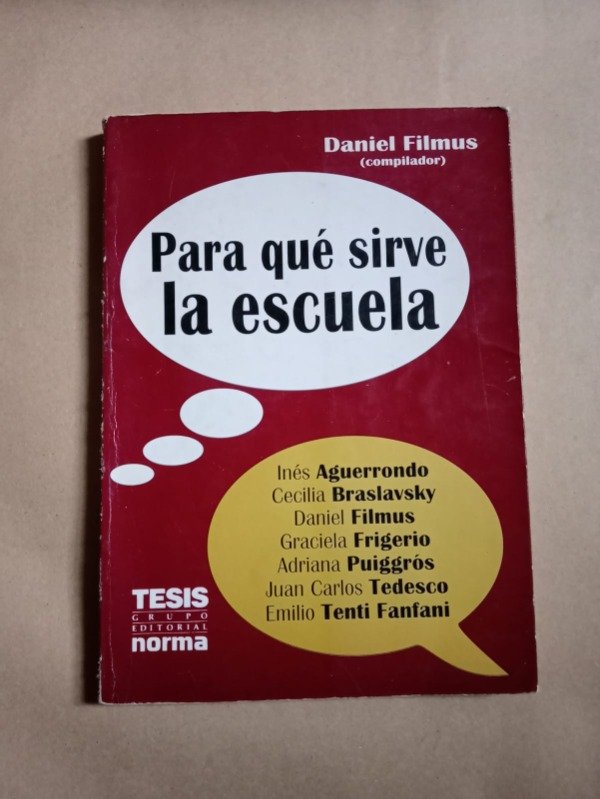 Producto - Para qué sirve la escuela - Inés Aguerrondo / Cecilia Braslavsky - Norma 1993 - 0