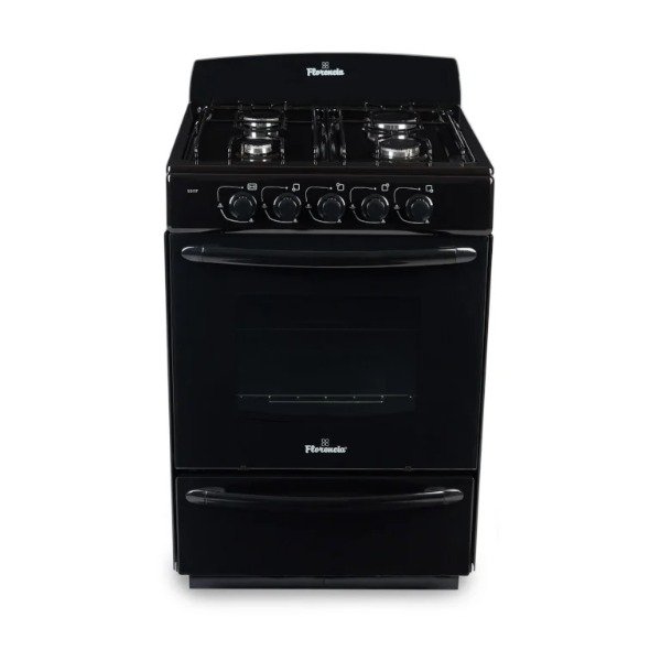 Producto - Cocina negra 56cm multigas Florencia 5517F - 0