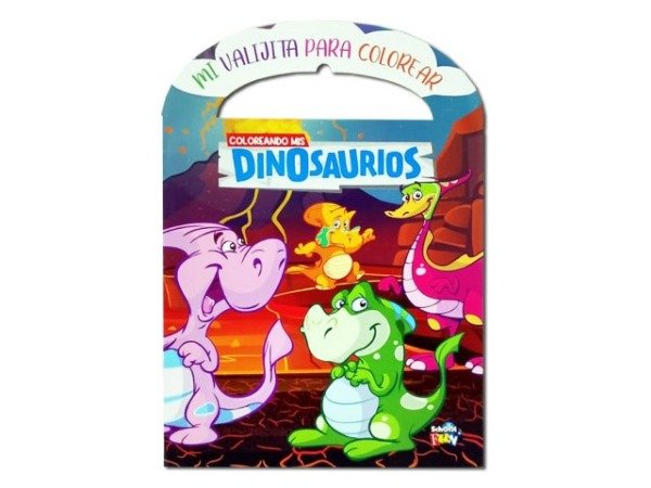 Producto - Libro Mi Valijita para Colorear Dinosaurios 7486