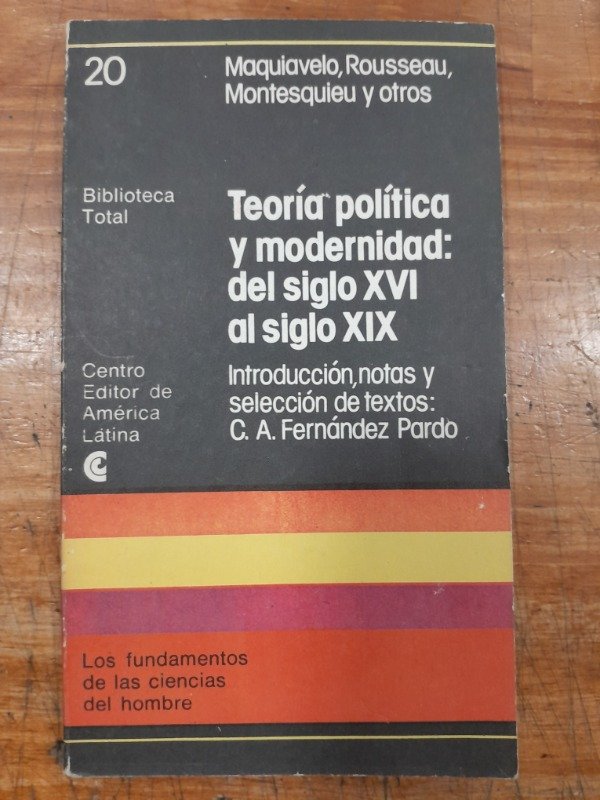 Producto - Teoria politica y modernidad del siglo XVI al siglo XIX - Maquiavelo Rousseau