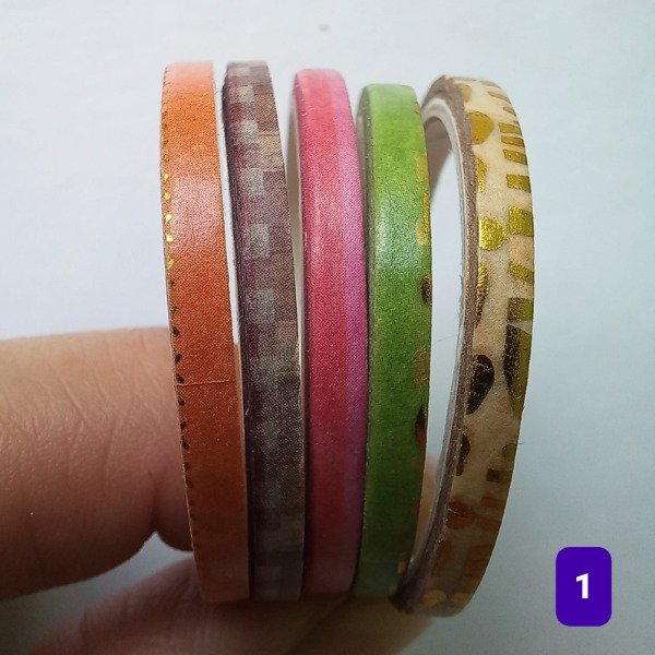 Producto - Washi tapes finas Pack x5 u.