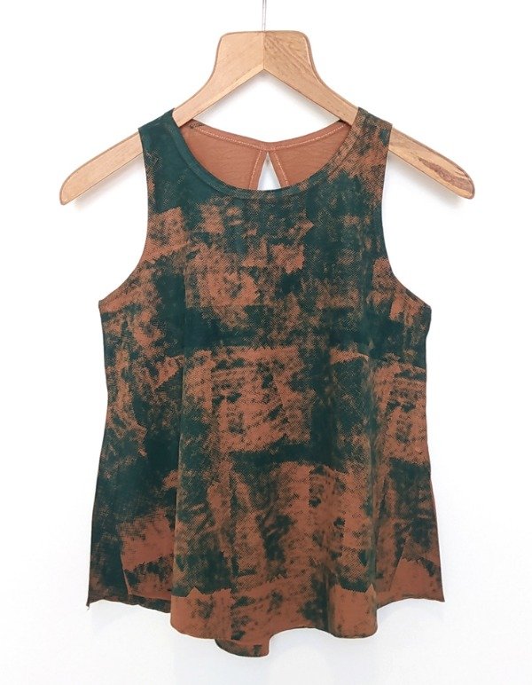 Producto - Blusa pasión -caramelo estampa Destello en verde-