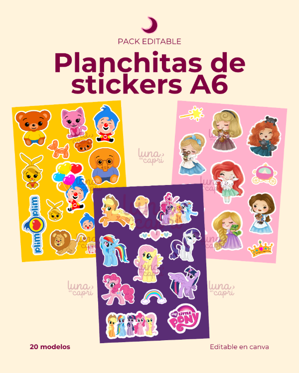 Producto - Planchitas de stickers A6