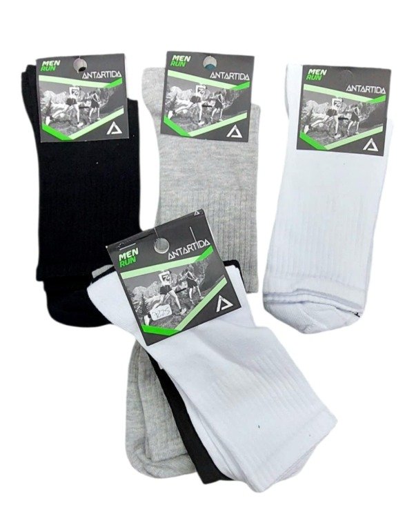 Producto - 7225 - Antártida - Medias Deportivas Hombre Lisas x Docena