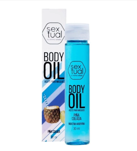 Producto - SEXTUAL BODY OIL 60 ML ACEITE PARA MASAJES - Piña Colada