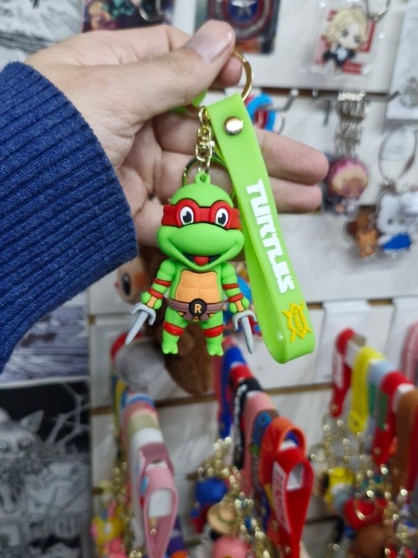 Producto - LAS TORTUGAS NINJAS - LLAVERO GOMA RAPHAEL
