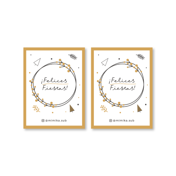 Producto - TARJETAS FELICES FIESTAS
