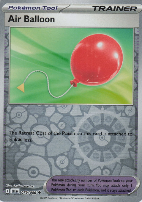 Producto - Air Balloon - 079/086 - Black Bolt - Reverse Holo