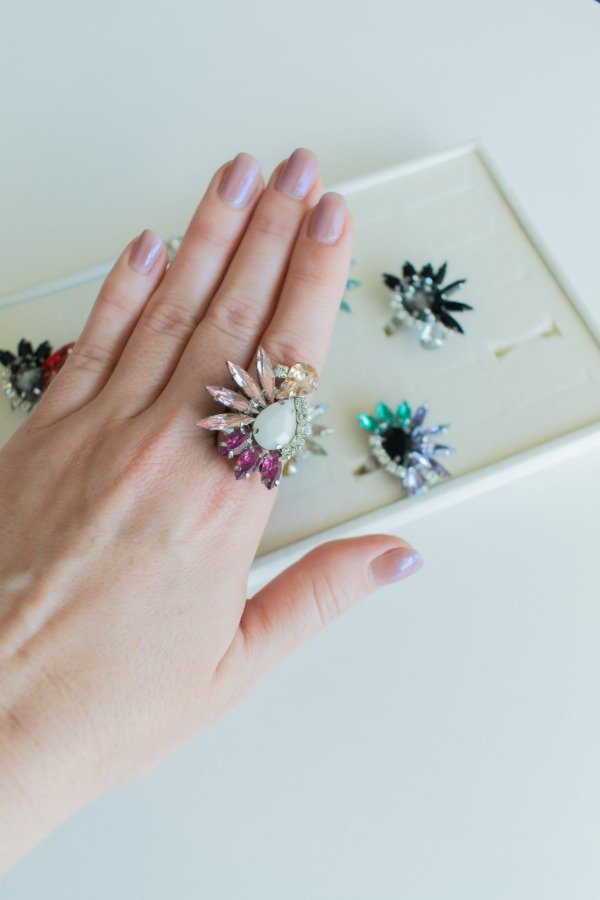 Producto - Anillo . rosa y burgundy - 0
