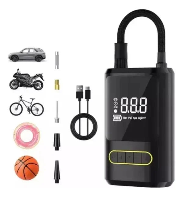 Producto - COMPRESOR INFLADOR PORTATIL LAMBOTECH RUEDAS - AUTO - MOTO - BATERIA 150 PSI