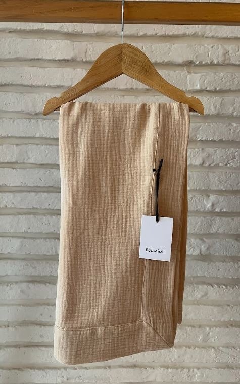 Producto - Manta gasa doble lisa durazno