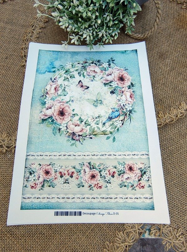 Producto - LAMINA PARA DECOUPAGE COD D35