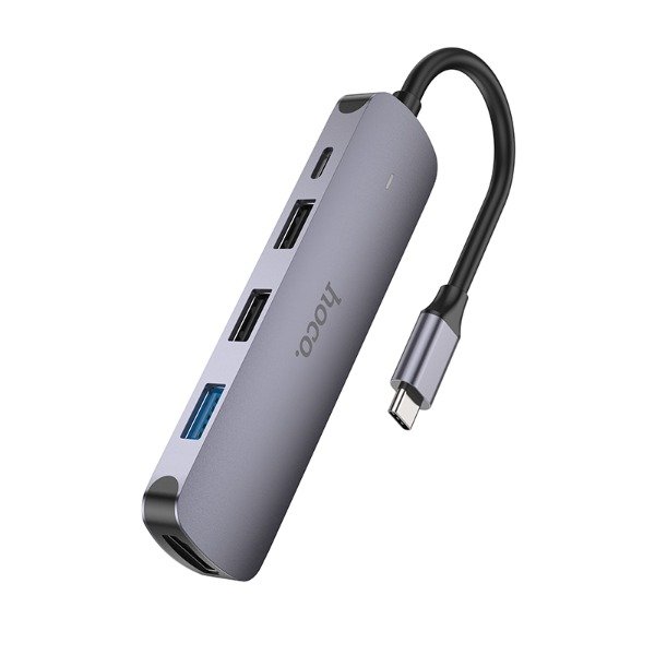 Producto - HOCO -  HB27Hub Tipo C (HDTV+USB3.0+USB2.0+2+PD) - 4
