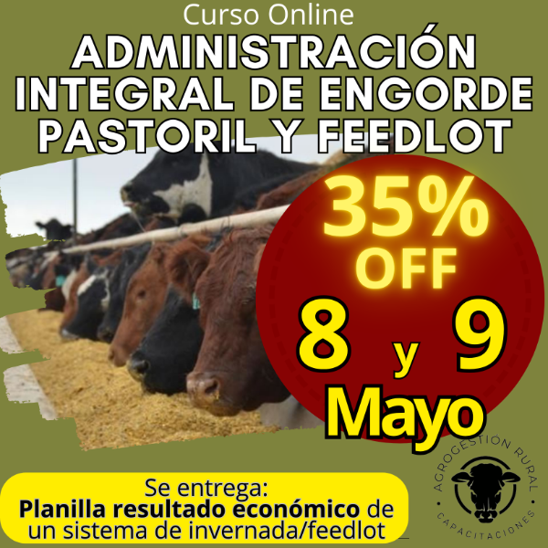 Producto - Curso Online: Administración Integral de Engorde Pastoril y Feedlot