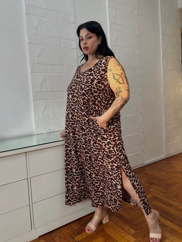 Producto - Maxi vestido animal print