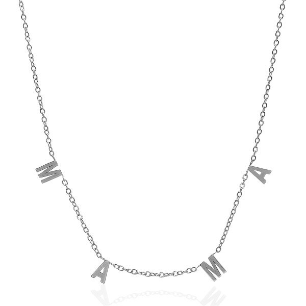 Producto - Collar de acero quirúrgico con dije . M A M A - 1