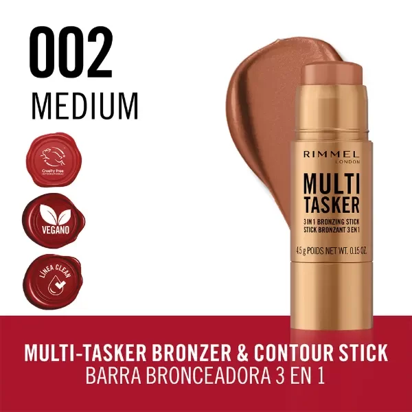 Producto - Bronzer En Barra Rimmel Multitasker x 4,5 g TONO 002 - 2
