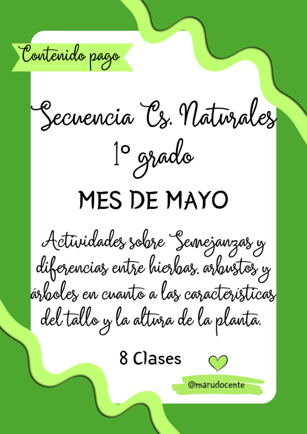 Producto - SECUENCIA MAYO CIENCIAS NATURALES PRIMERO