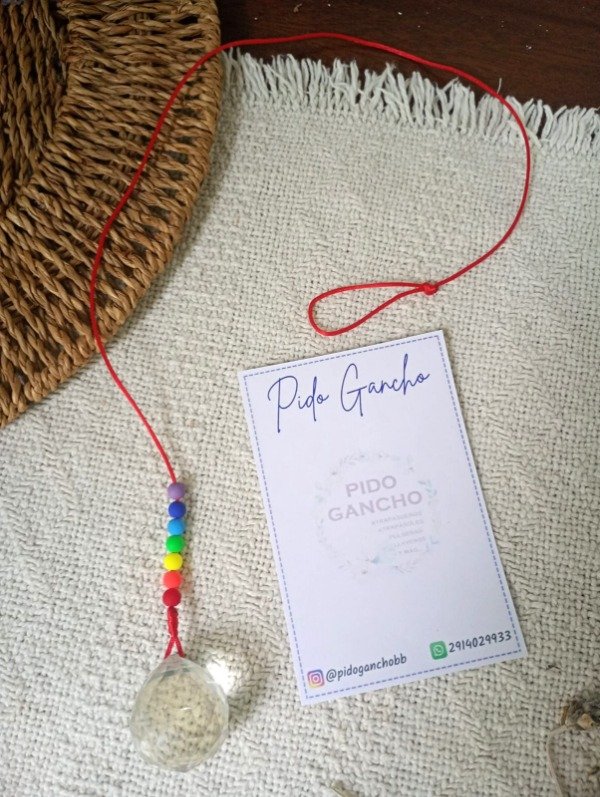 Producto - Atrapasol 7 chakras con esfera de 3 cm