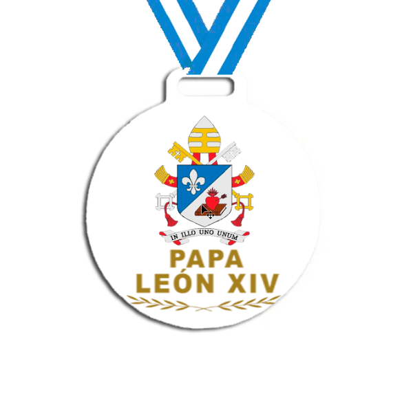 Producto - Medalla Plastica Personalizada visita Papa León XIV #30 - 10