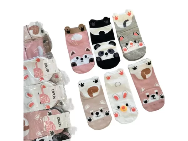 Producto - 3351 - Soquetes Dama Animalitos x Docena - 4