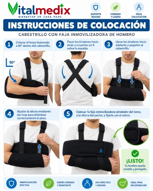 Producto - Cabestrillo Velpeau con Faja Inmovilizadora - Adultos - 2