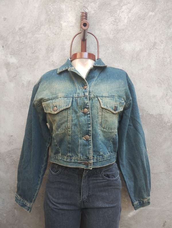 Producto - Campera de jean crop óxido. (NUEVO)