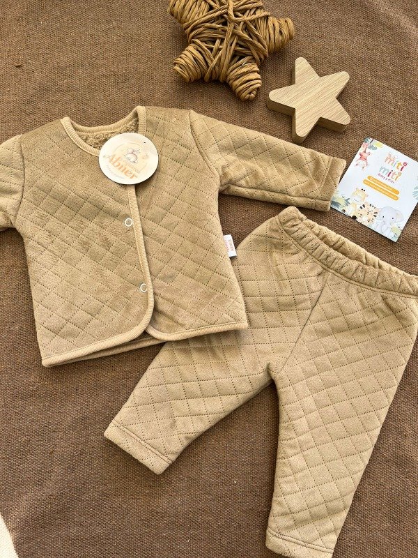 Producto - Duo plush matelasse beige - COD 354
