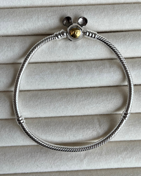 Producto - Pulsera mickey 100 años de plata 925 sobre aleación de metales 19cm