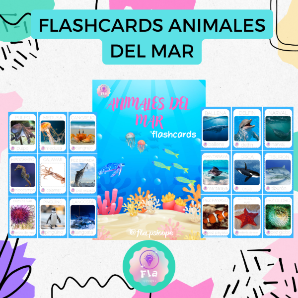 Producto - Flashcards Animales del mar