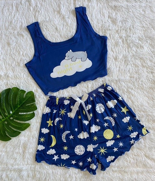 Producto - Pijama corto nube