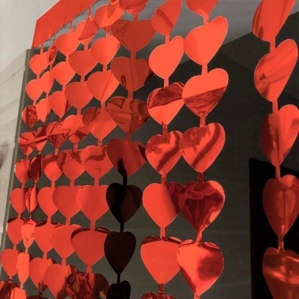 Producto - CORTINA CORAZON METALIZADA