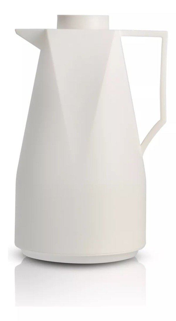 Producto - Jarra Termica Diseño Irregular Gastro 1 Litro Frio Calor Blanco