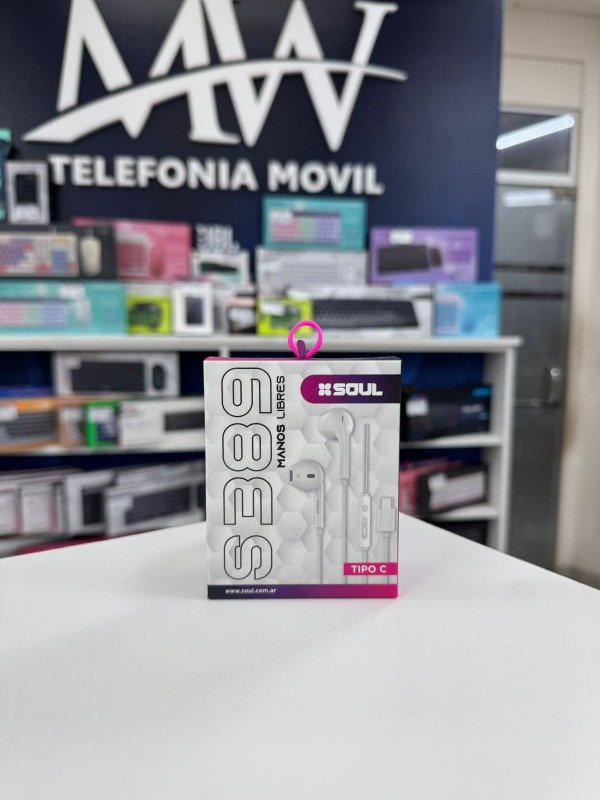 Producto - Manos Libres Stereo S389 TYPE-C C/Corte Soul MLS-S389T