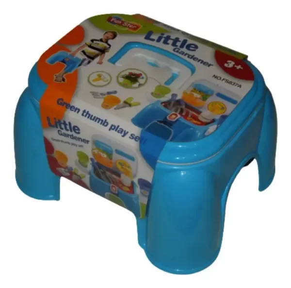 Producto - Banquito Guardatodo + Set De Jardinero