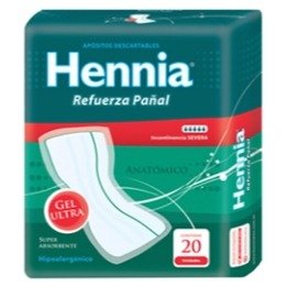 Producto - Hennia Refuerza Pañal Anatómico Incontinencia Severa 20u
