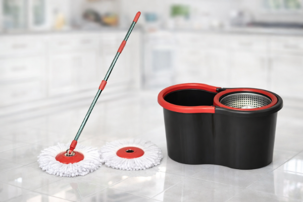 Producto - Mopa Con Balde Centrifugador + Repuesto Microfibra