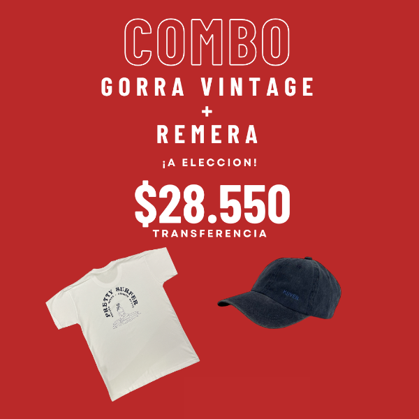 Producto - Combo Remera + Gorra Vintage