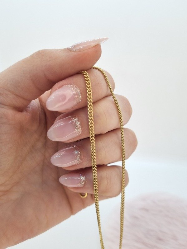 Producto - Cadena acero dorado yxx643 40cm