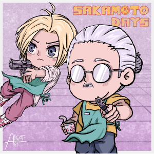 Producto - Print - Sakamoto Days - Sakamoto y Shin Asakura