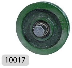 Producto - Ruedas Acanaladas de Fundición "Tipo V" 1 Ruleman 100mm - RH10017