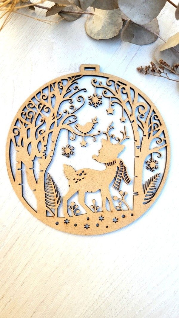 Producto - Adorno Ciervo y Bosque