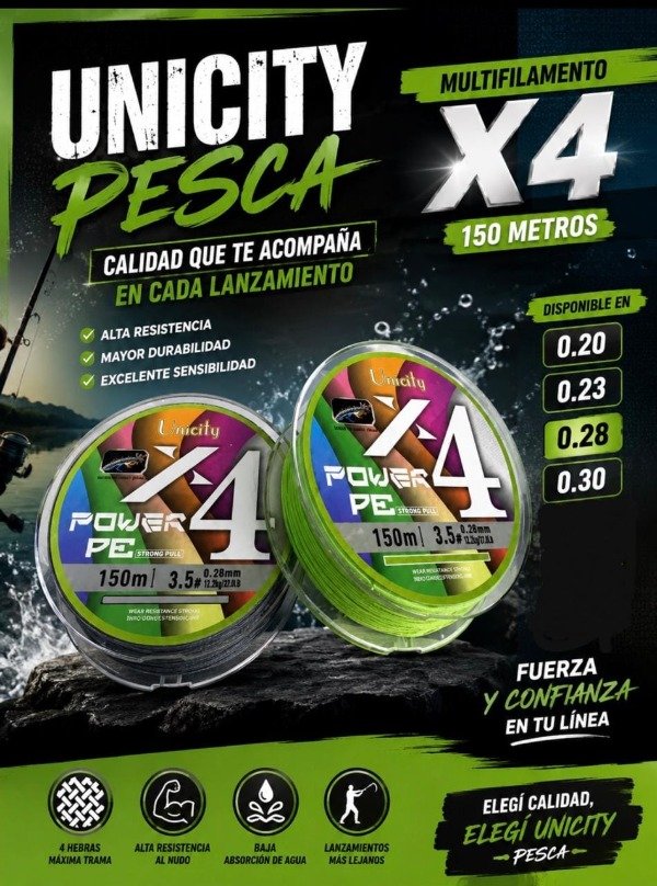 Producto - Multifilamanto Unicity X4 150mts