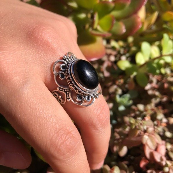 Producto - Anillo Piedra Negra Grande