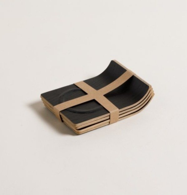 Producto - SET X 4 BANDEJITAS EBANO