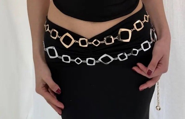 Producto - Cinto cadena disponible en dorado y en plateado